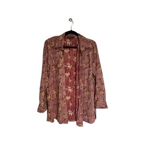 Floral Print Long Sleeve Blouse